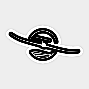 Glider Pilot Sailplane Biplane aerial floating soaring Sticker